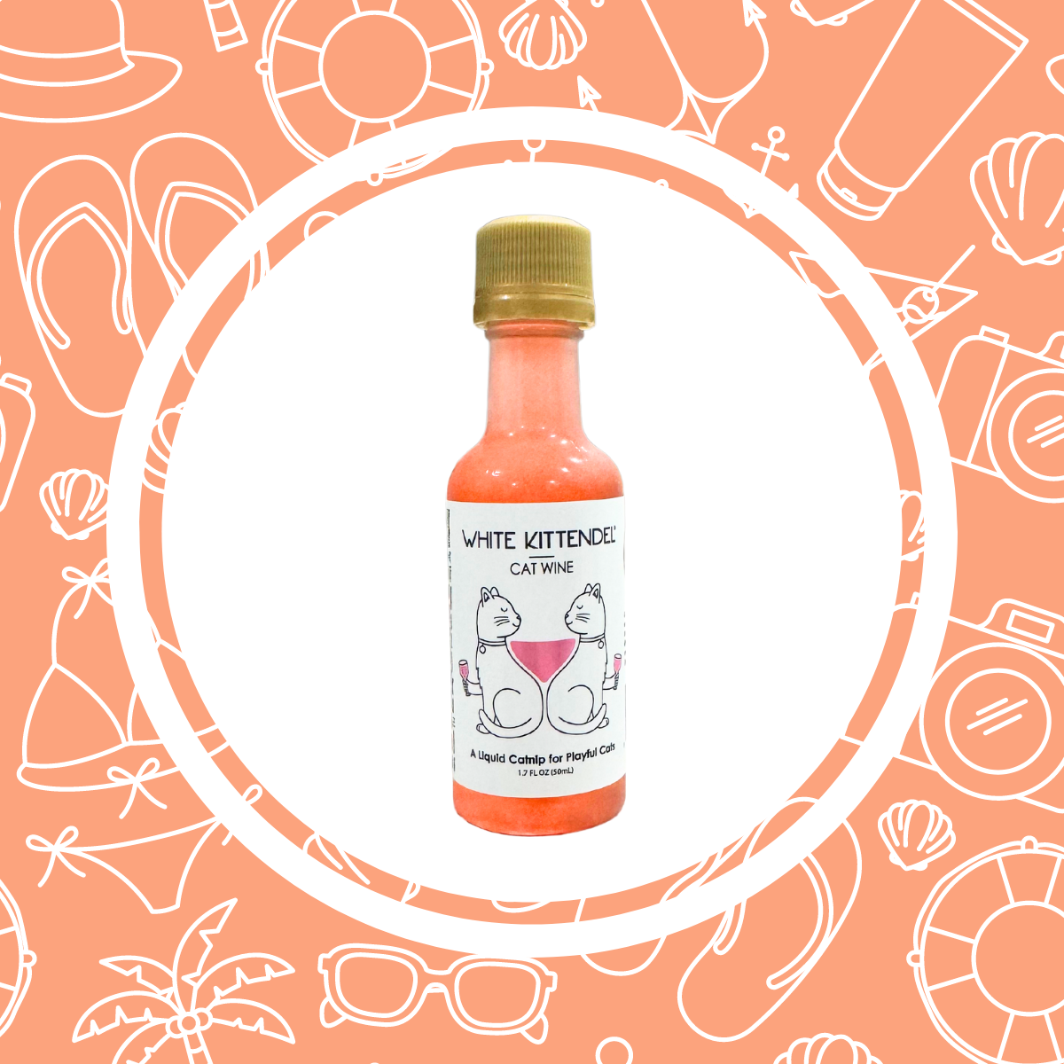 White Kittendel Catnip Wine For Cats