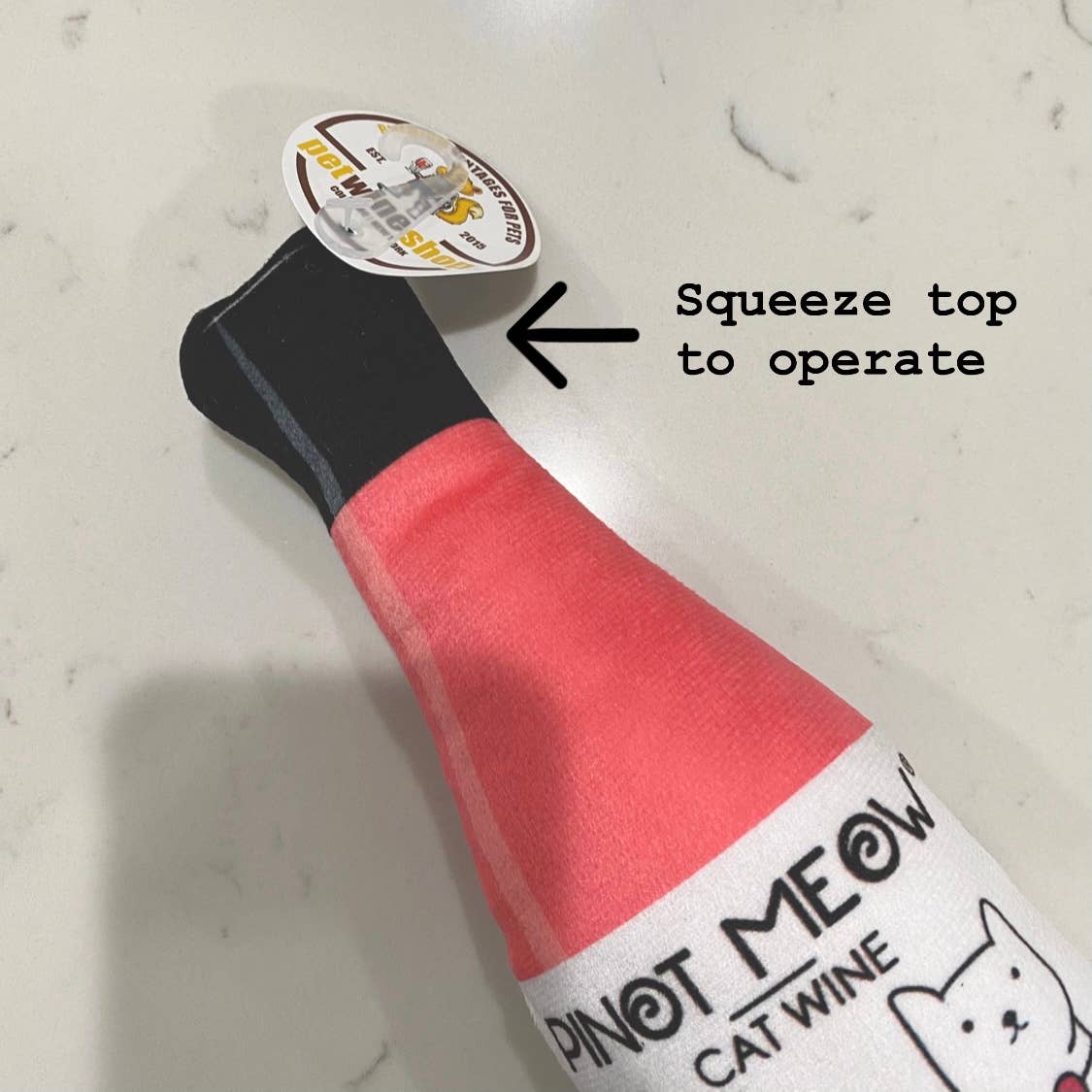 Purring Wine Catnip Toy