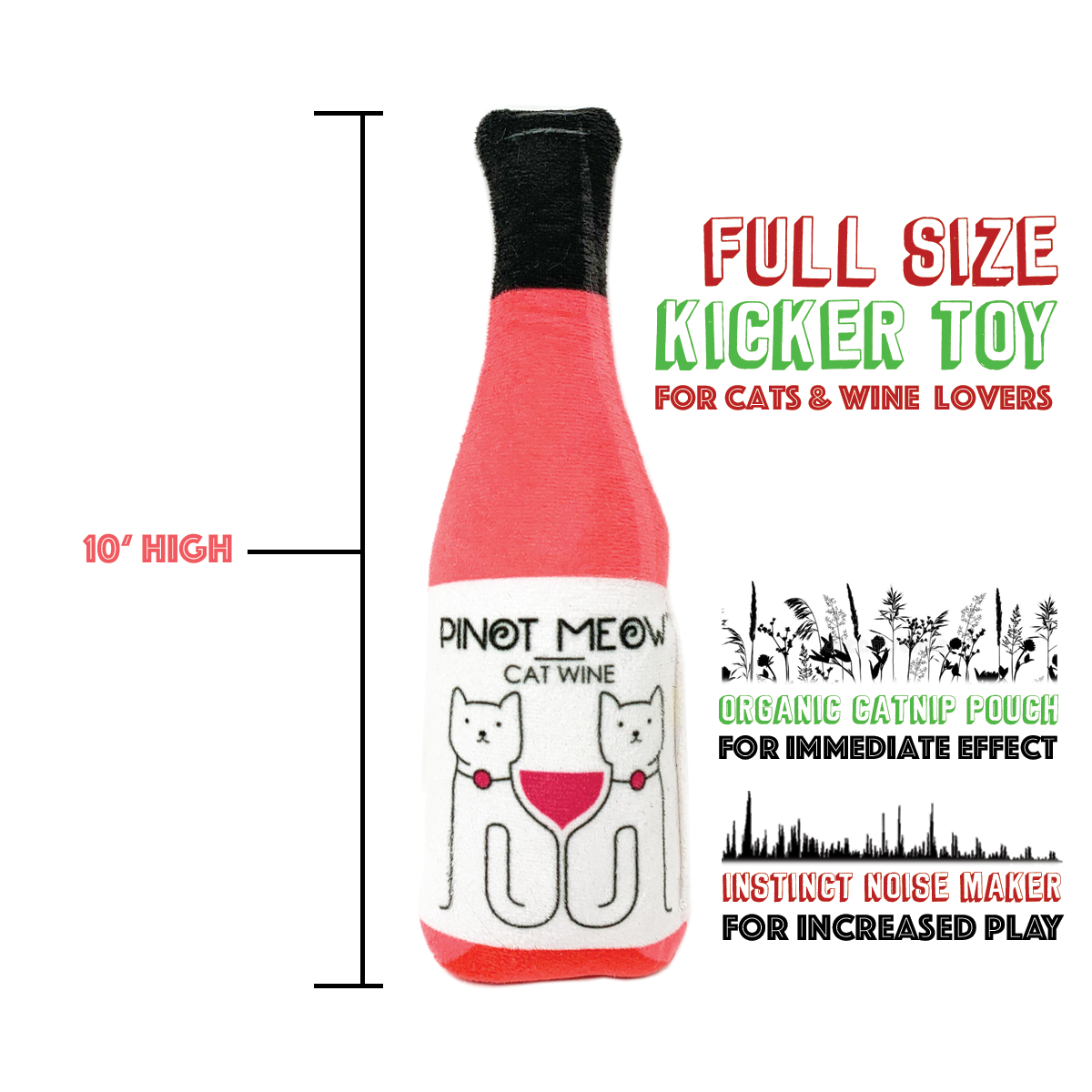 Purring Wine Catnip Toy