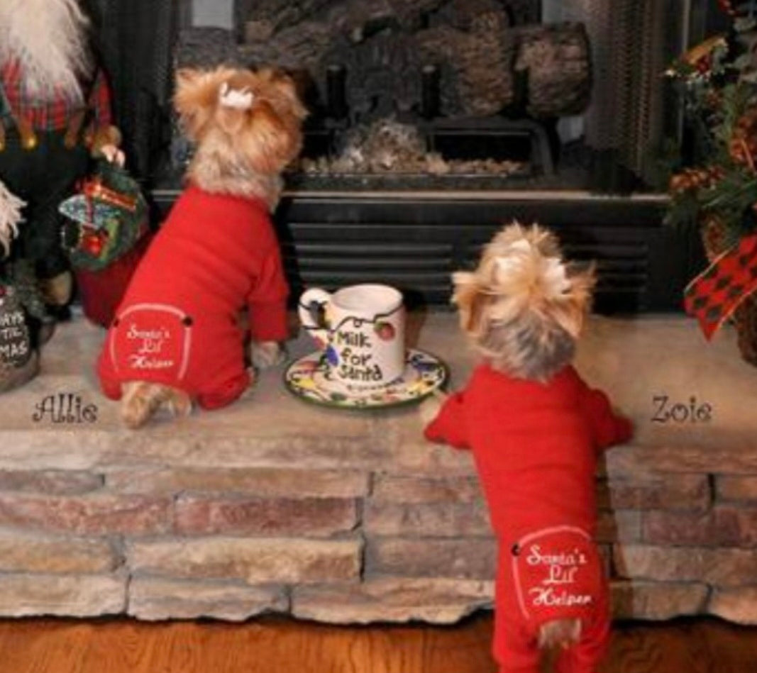 Christmas Dog Pajamas - Santa's Lil' Helper